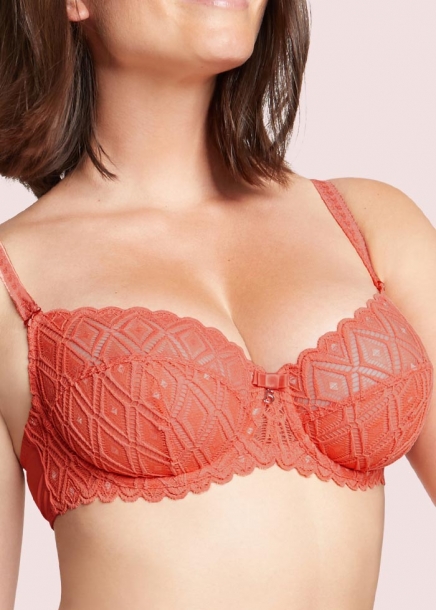 BH Amelia terracotta behå ovadderad bygel från Bestform underkläder